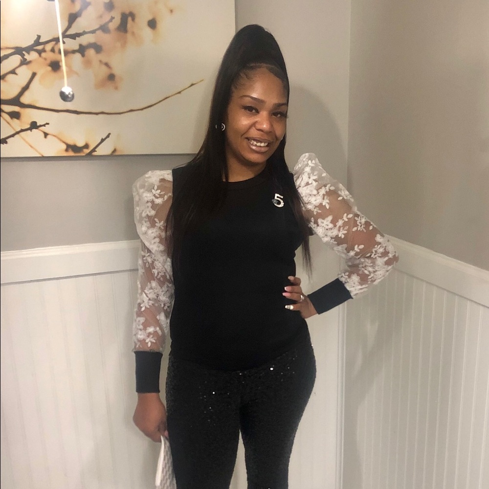 Lace Puff Blouse